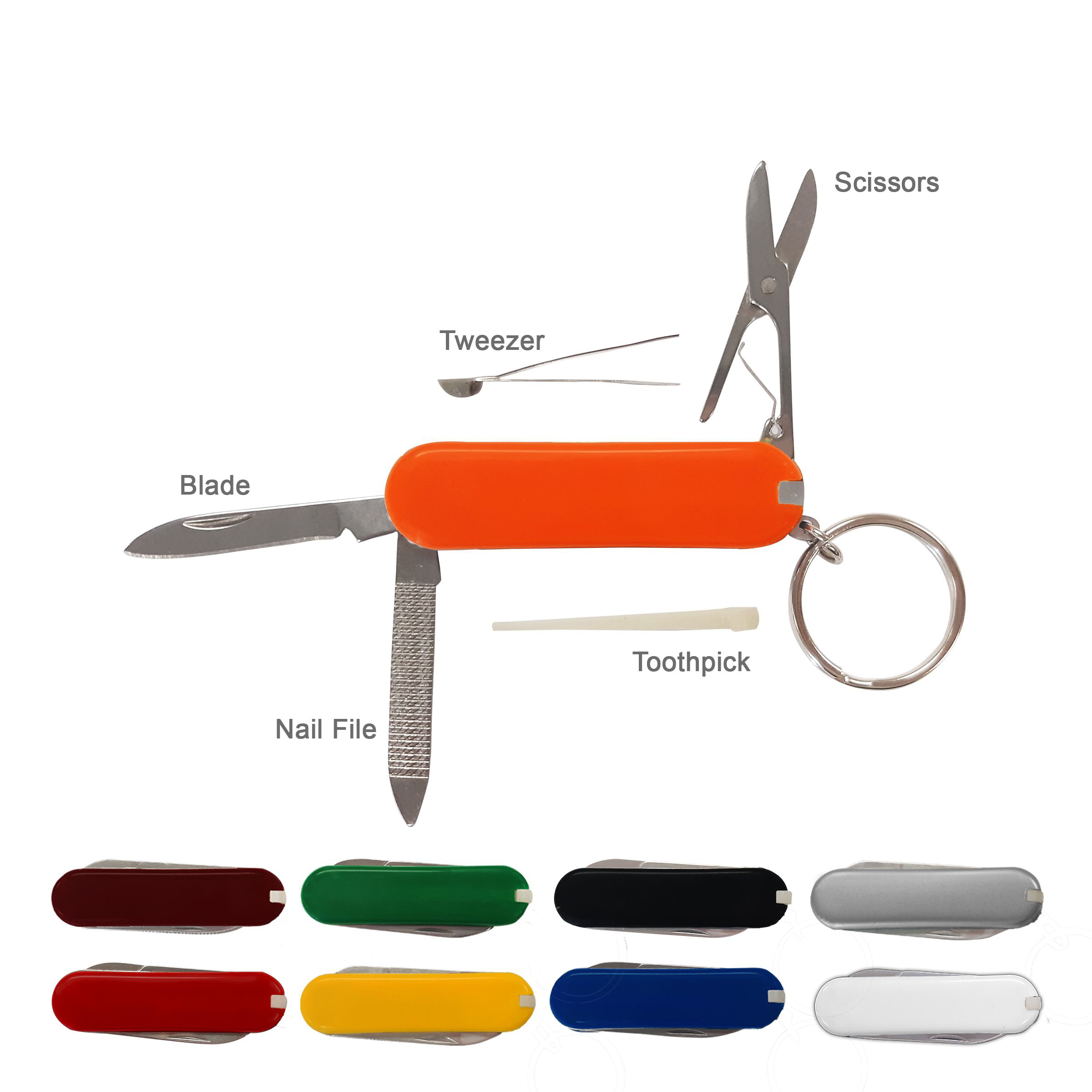 5 Function Pocket Knife Tool With Keychain 4