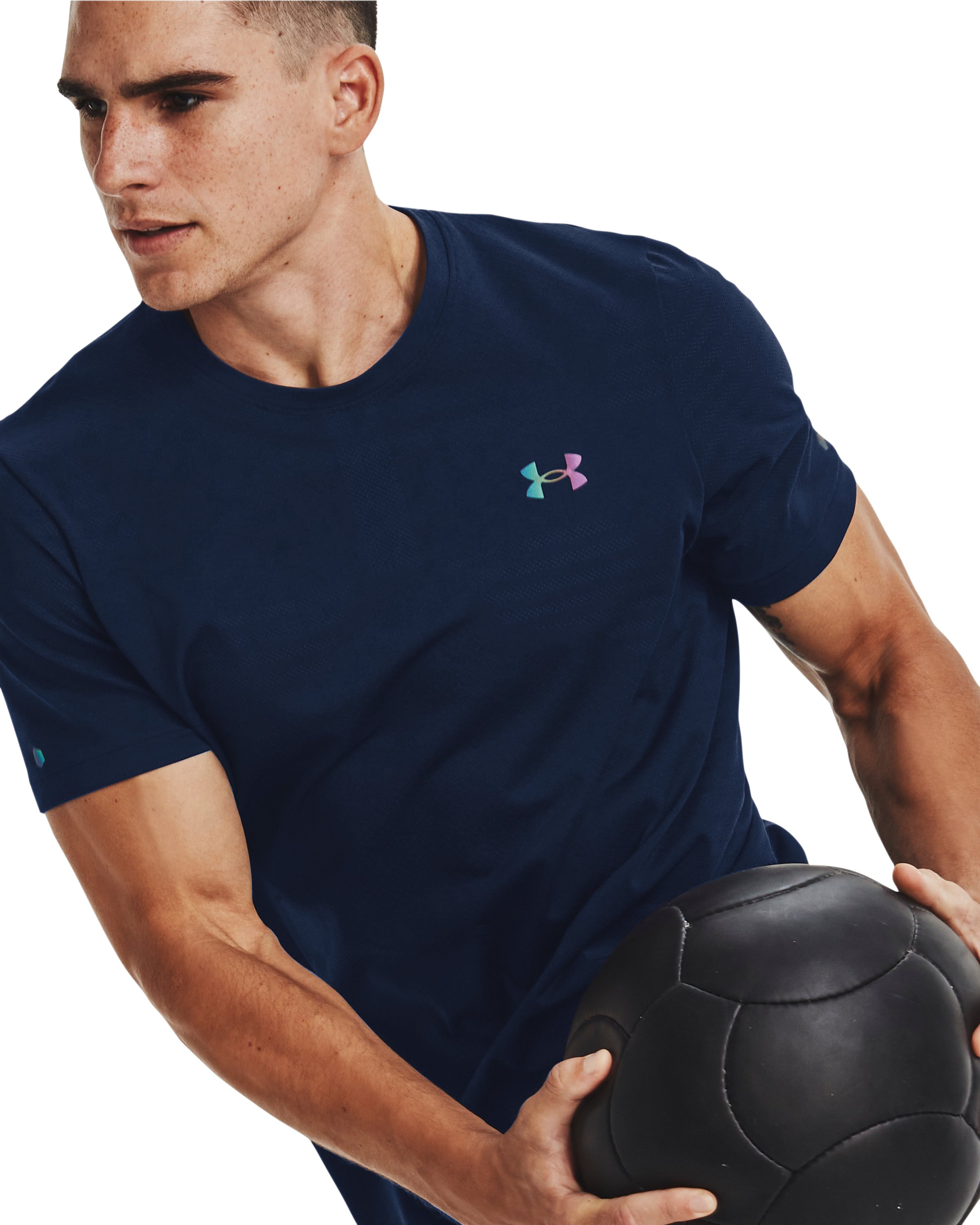 UA RUSH Seamless GeoSport Men's Short Sleeve 4