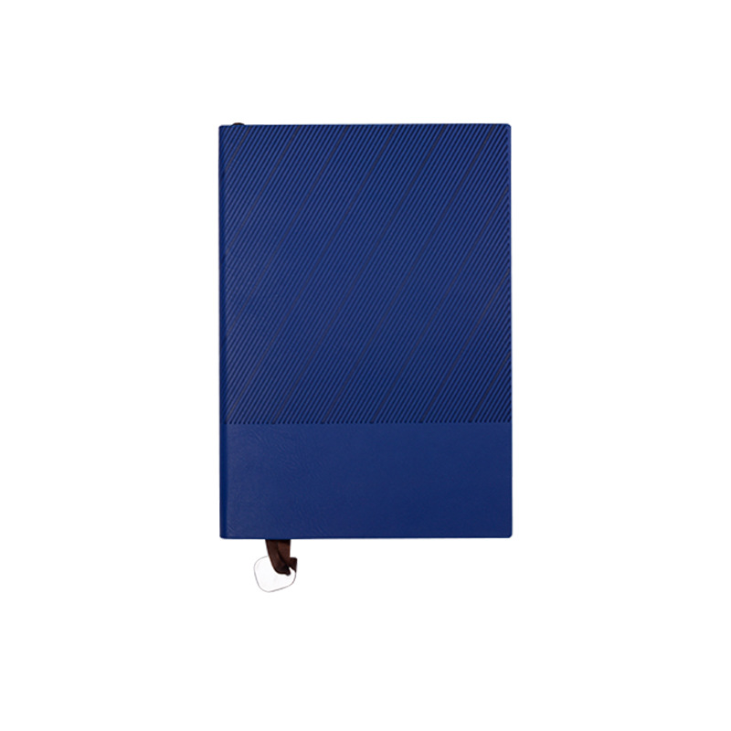 A5 Diagonal Textured Soft PU Cover Notebook W/ Metal Bookmark 6