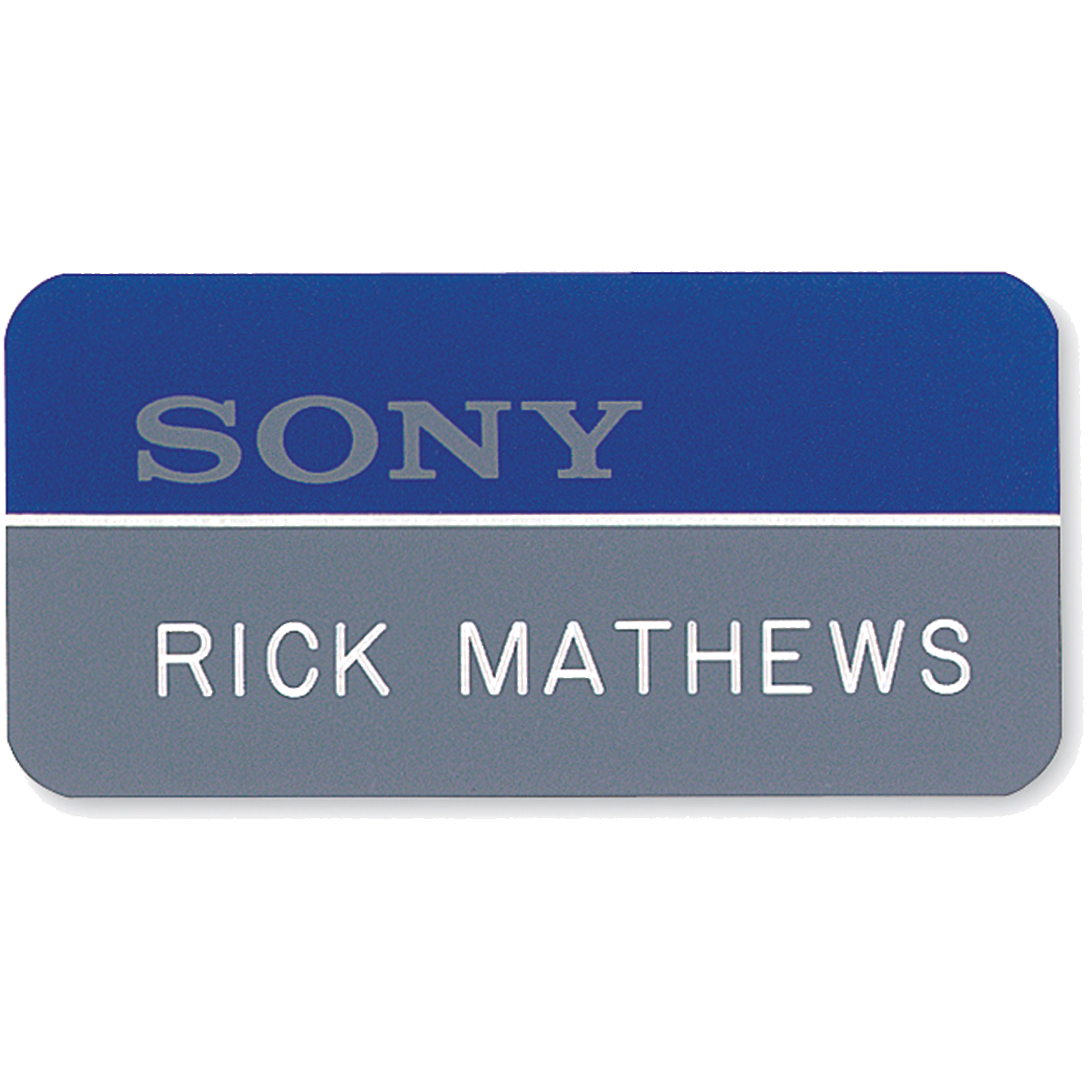 Chicago Plastic Name Badge (Custom sized between 6 and 9 sq. in.) 1