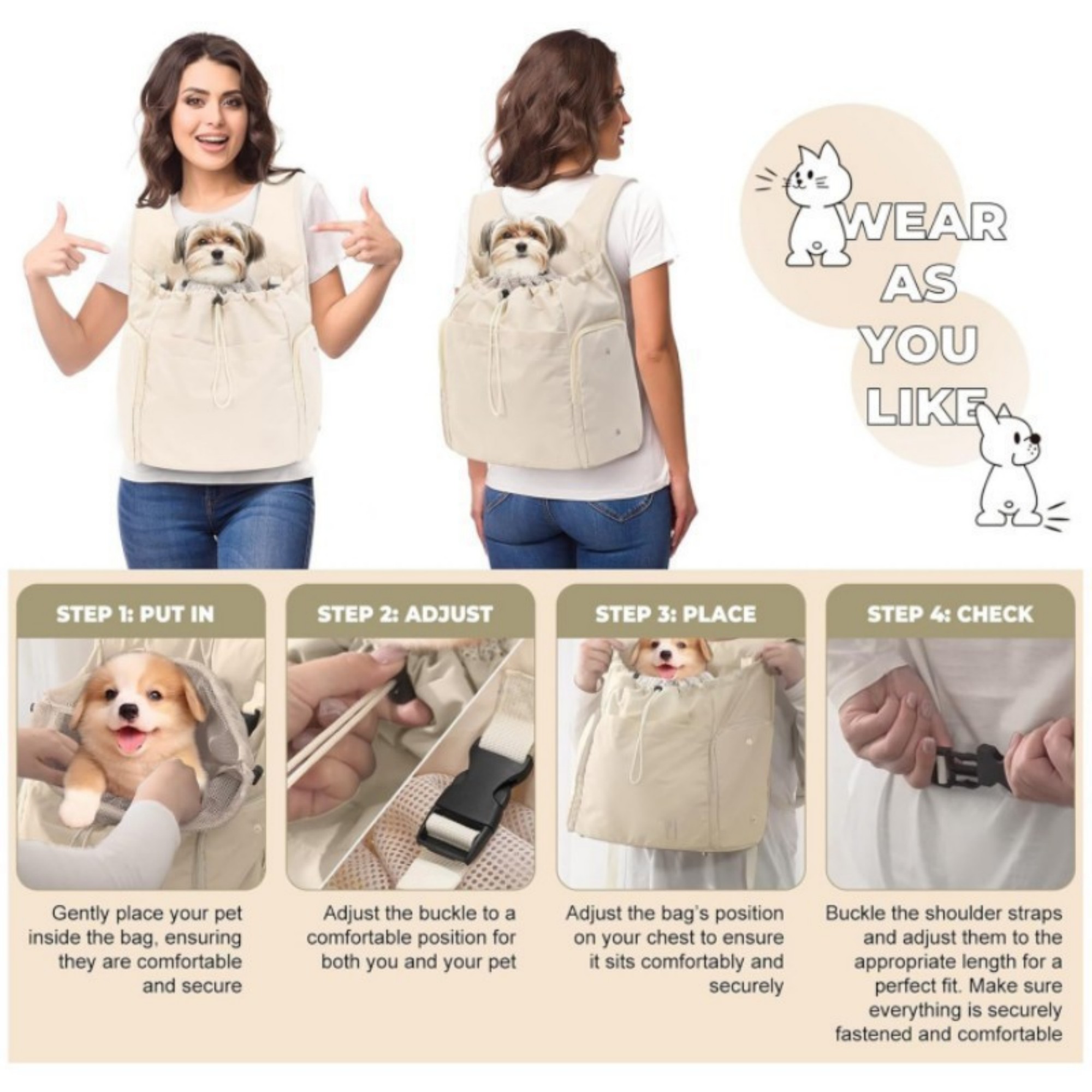 Dog Front Carrier Backpack 6