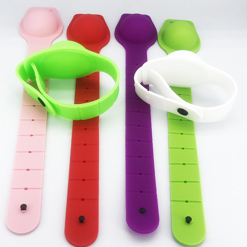 Adjustable Hand Sanitizer Dispenser Silicone Wristbands 2