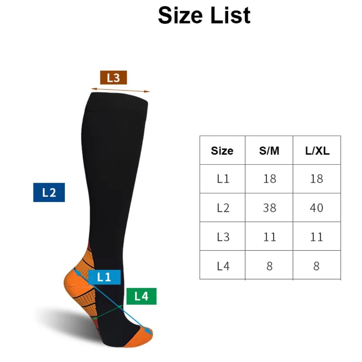 Compression Socks Men Breathable Nylon Running Compression Socks 3