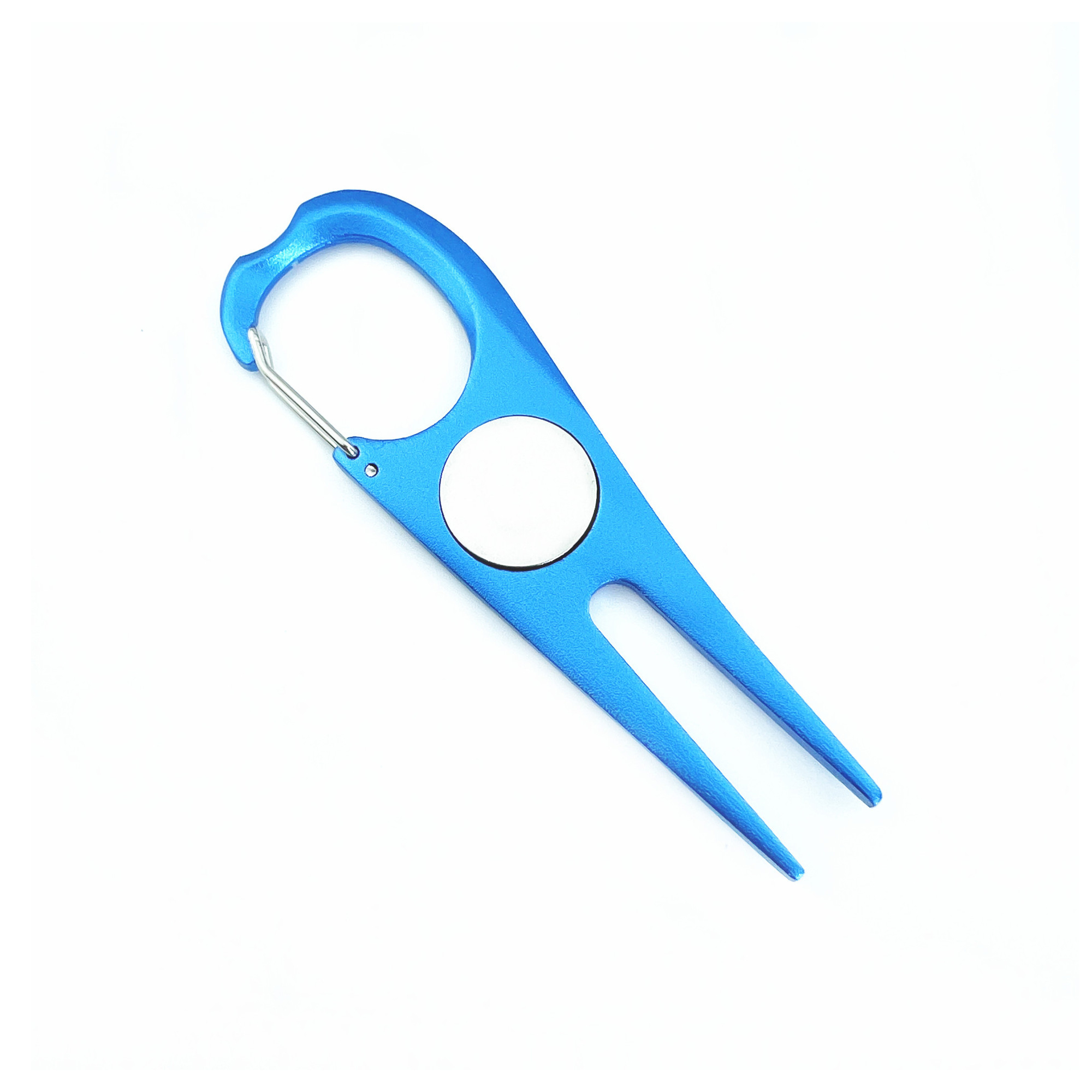 Aluminum Golf Divot Repair Tool With Magnetic Feature And Groove Cleaner 4