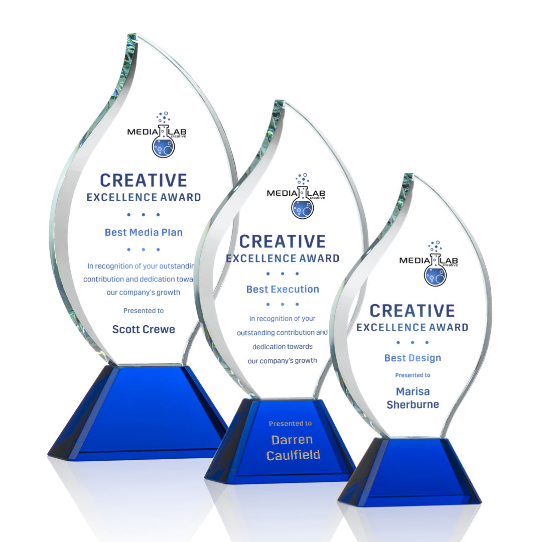 Norina Flame VividPrint™ Award - Blue 10
