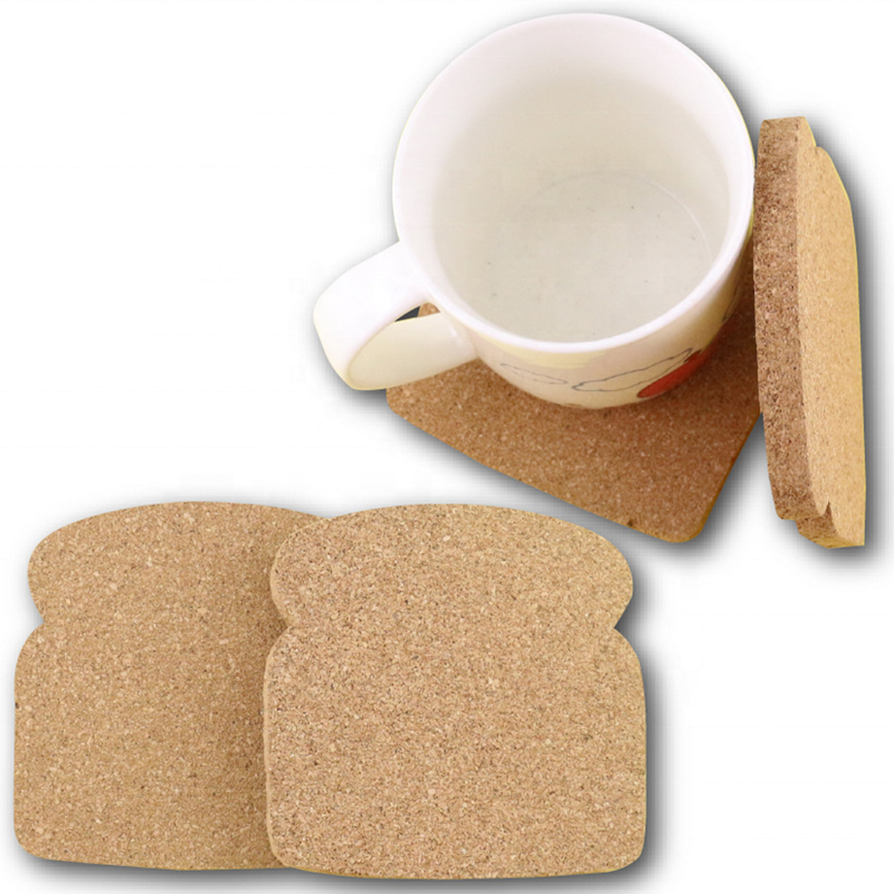 Irregular shaped Cork Coaster Gift 6