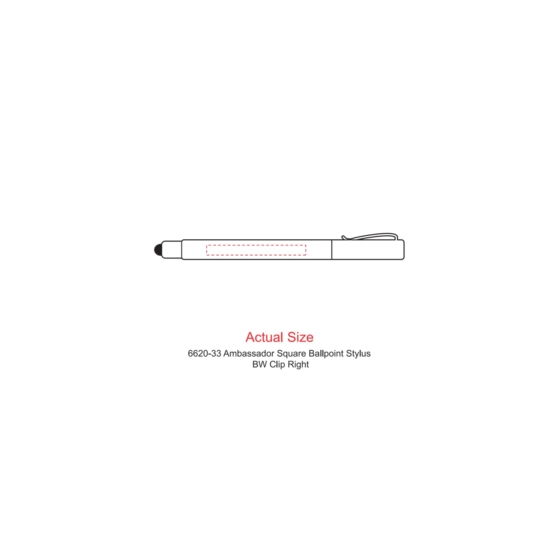 Ambassador Square Ballpoint Stylus 11