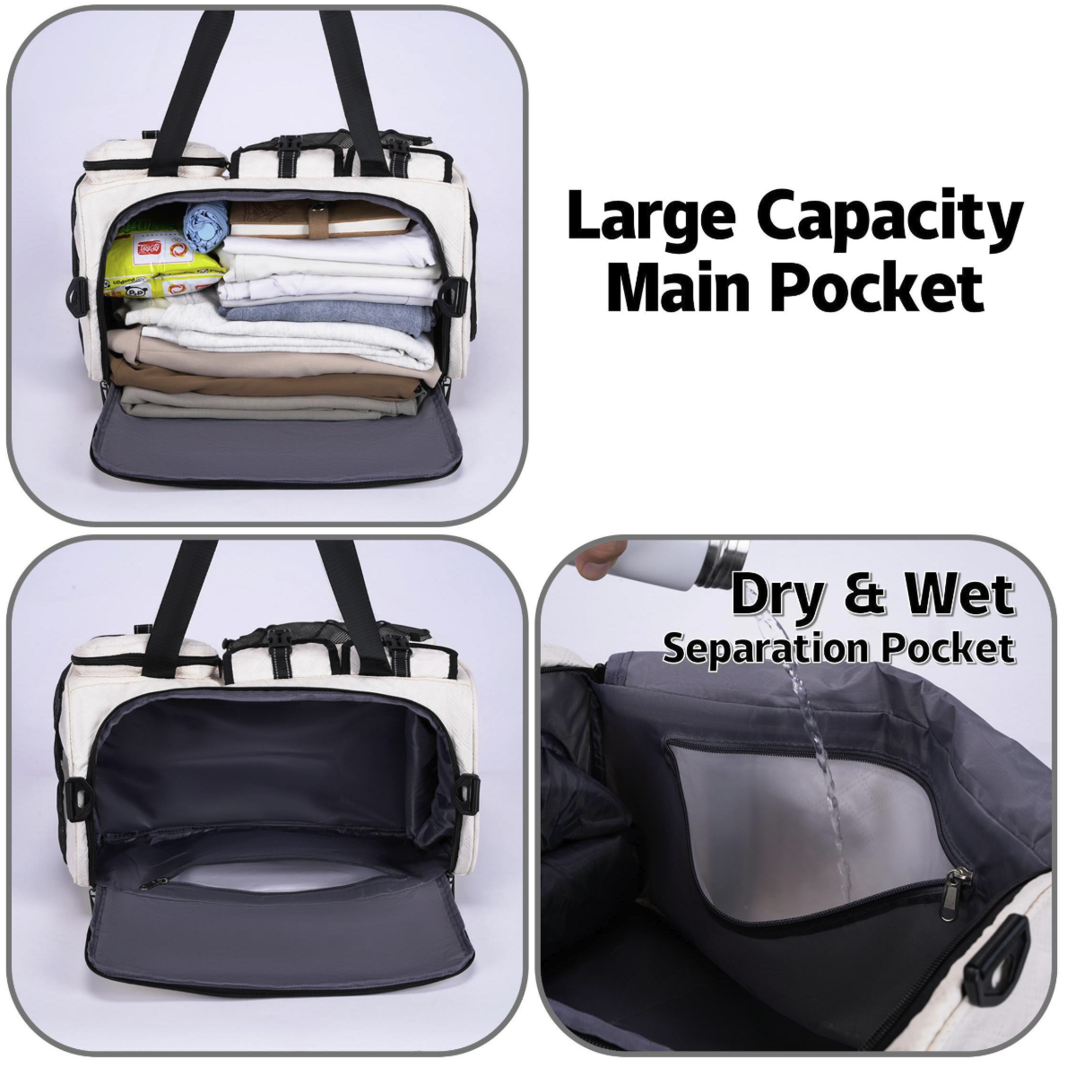 Workout Gym Backpack with Shoe Compartment Sports Duffel Bag 8