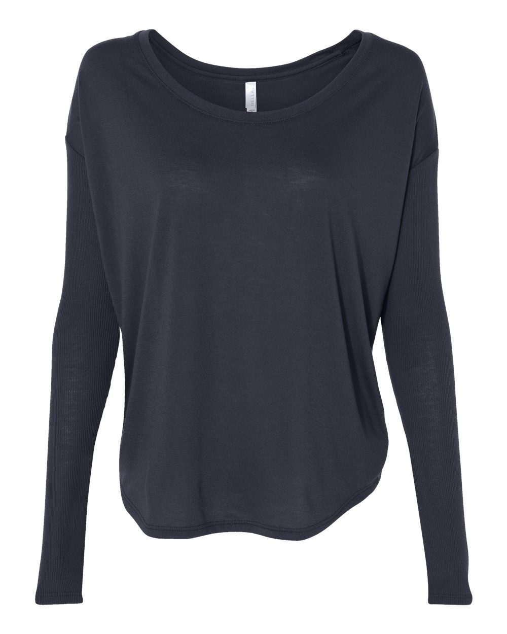 Women's Flowy 2x1 Ribbed Long Sleeve Tee - 8852 7