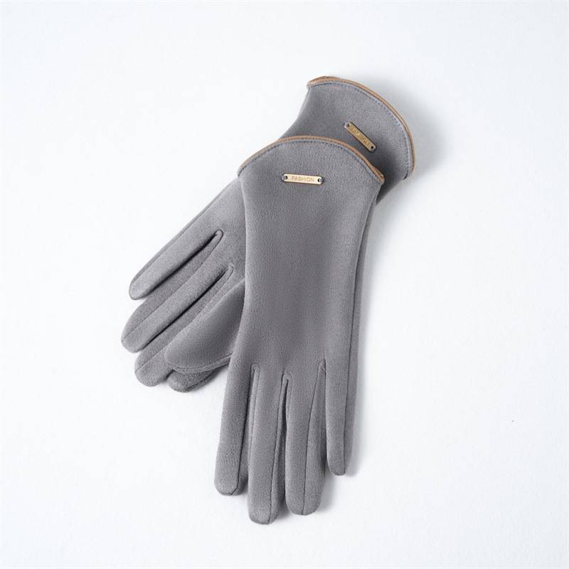 Winter Suede Gloves For Women 8