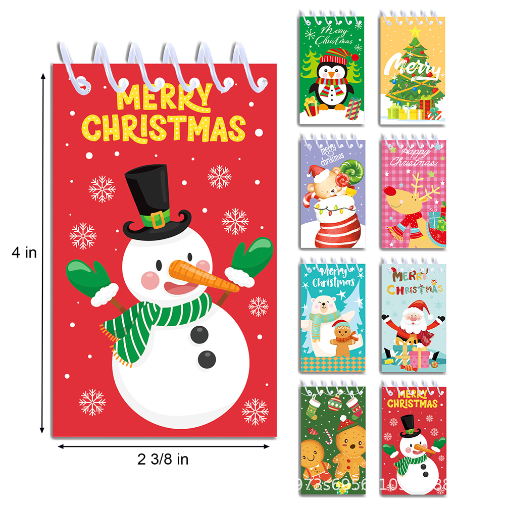 Christmas spiral portable Notebook 3