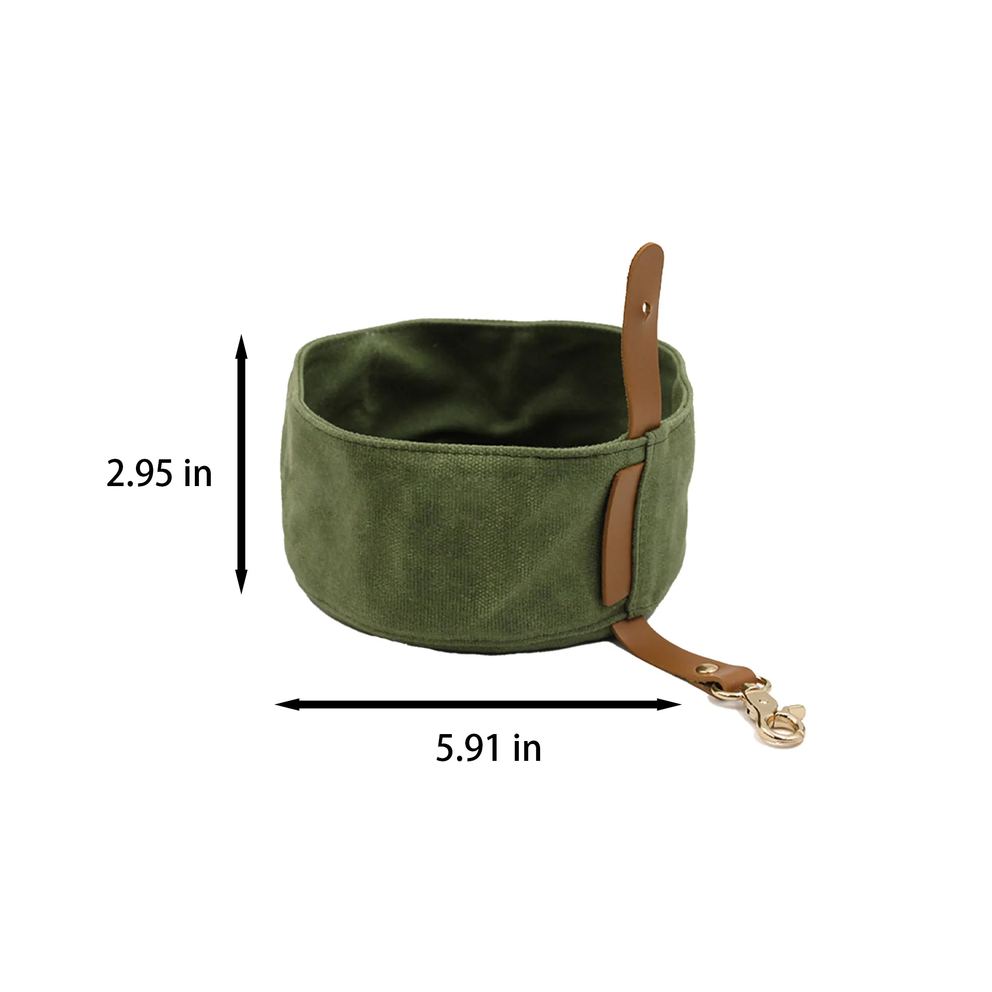 Waterproof Canvas Foldable Pet Bowl 2