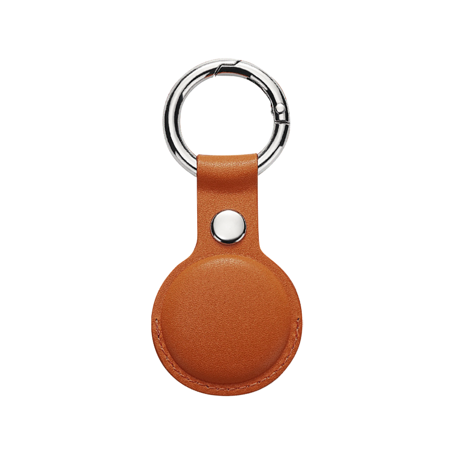 Economical PU Leather AirTag Holder with Key Ring 16