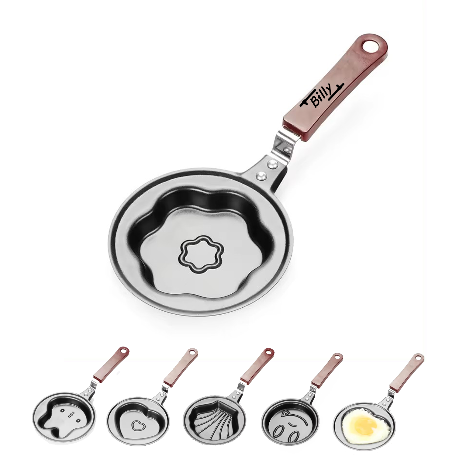 Heart Shaped DlY Mini Egg Fry Pan 1
