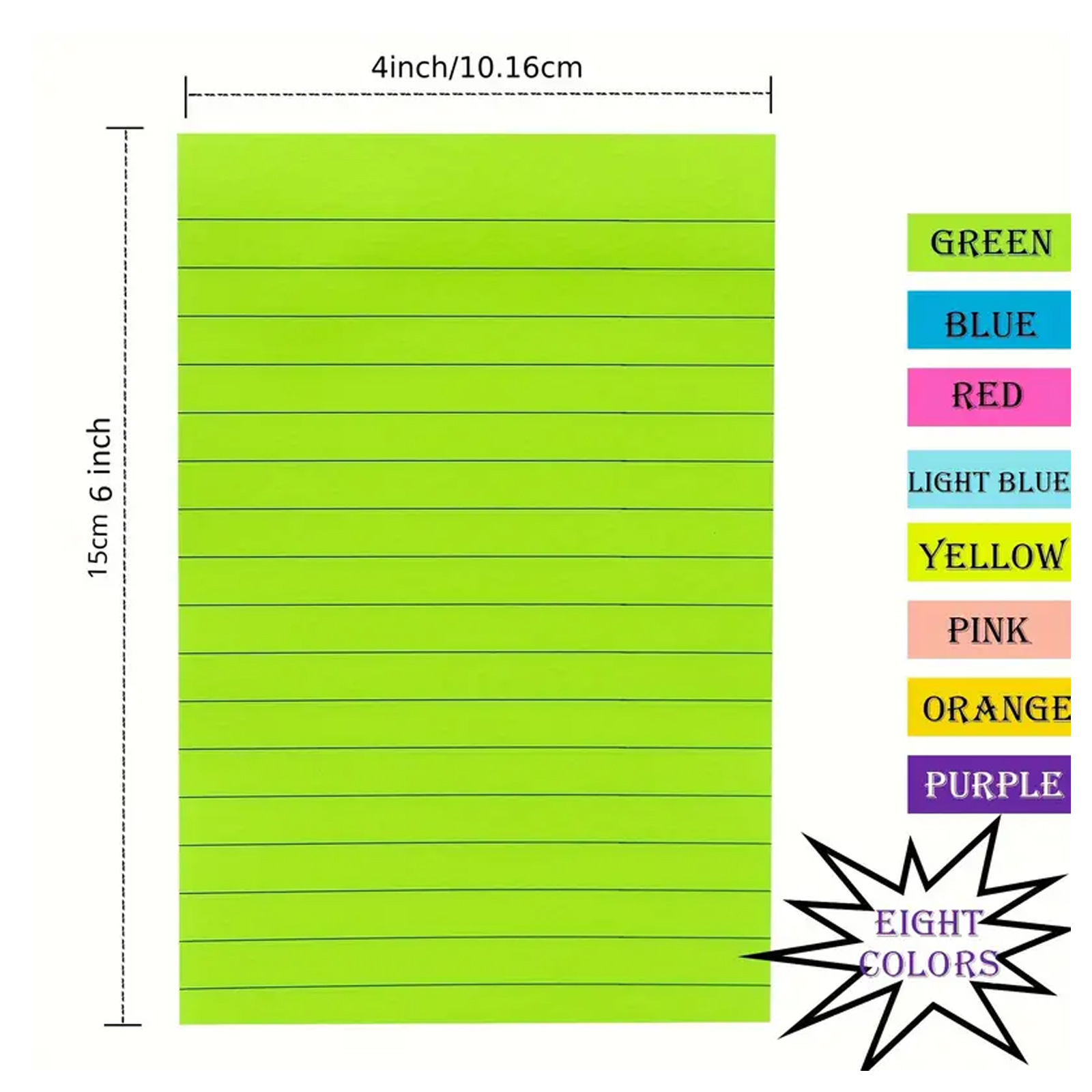 8 Colors Self Sticky Notes Pad 5