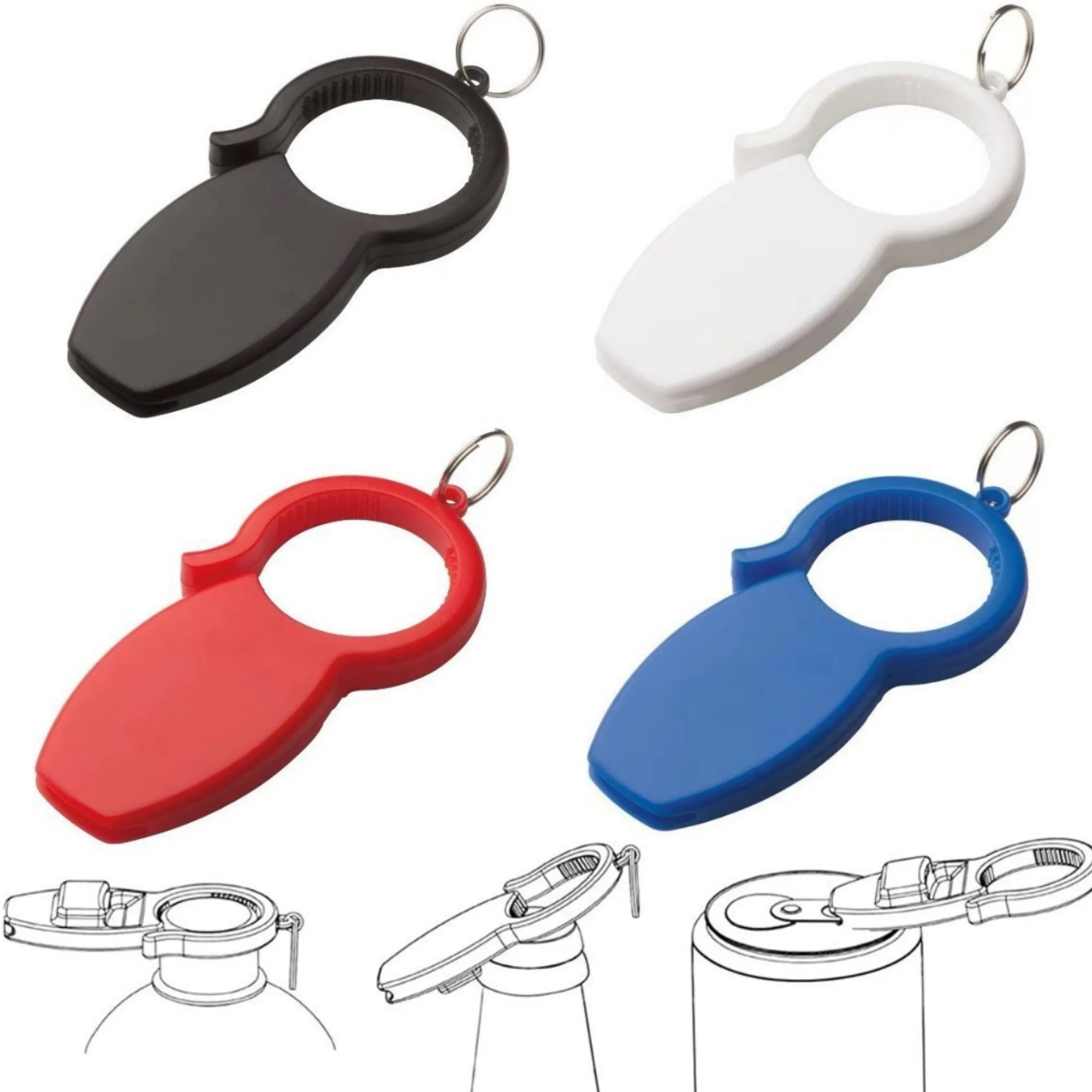 Multi Functional 3 in 1 Bottle Opener Key Chain For Can Beer 2
