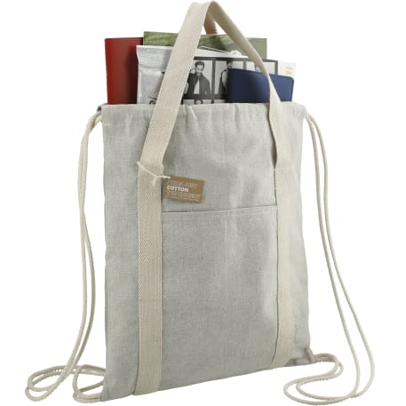 Repose 5oz. Recycled Cotton Drawstring Bag 14