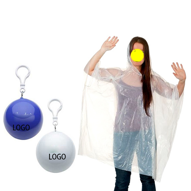 Disposable Plastic Ball Raincoats 2