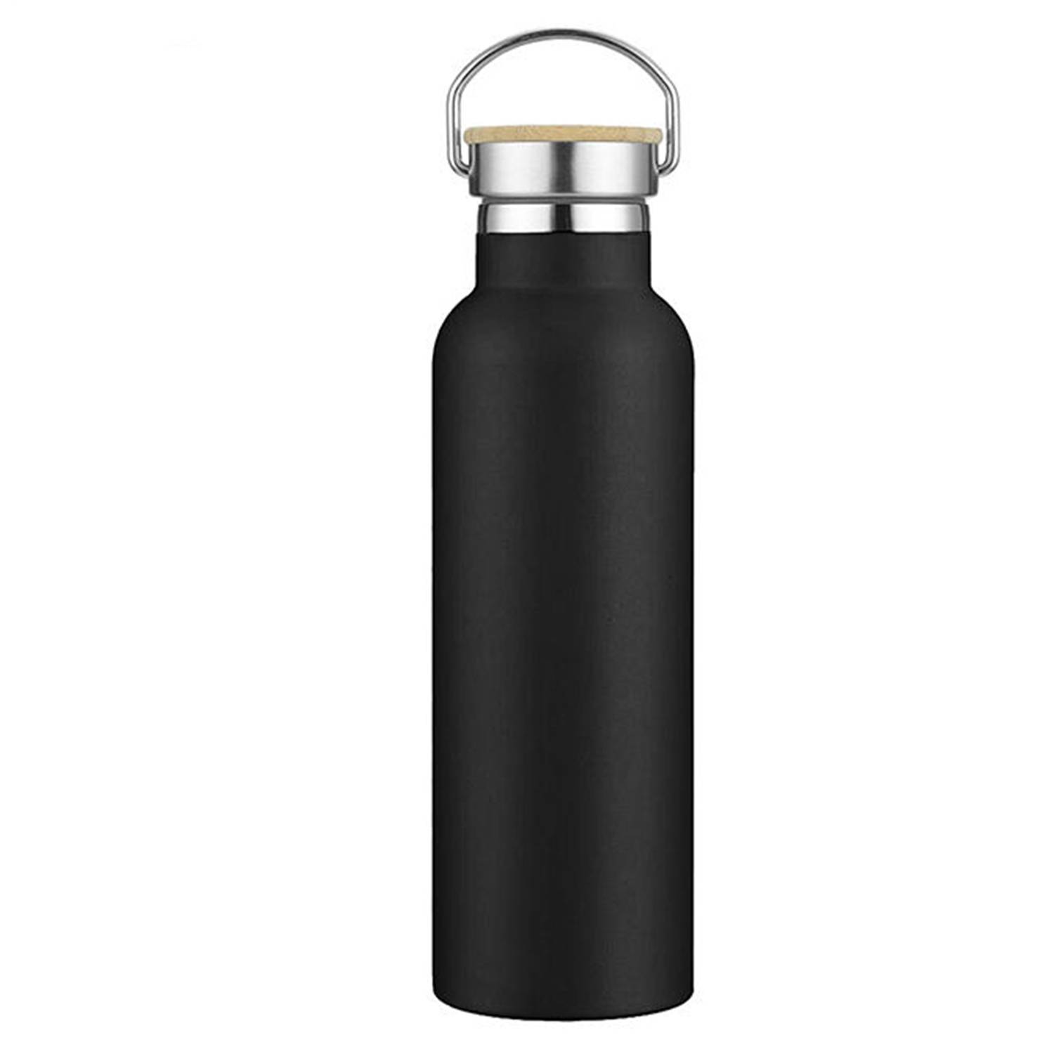 25 Oz Stainless Steel Water Bottle W/ Bamboo Lid, custom water bottle with logo imprint 3