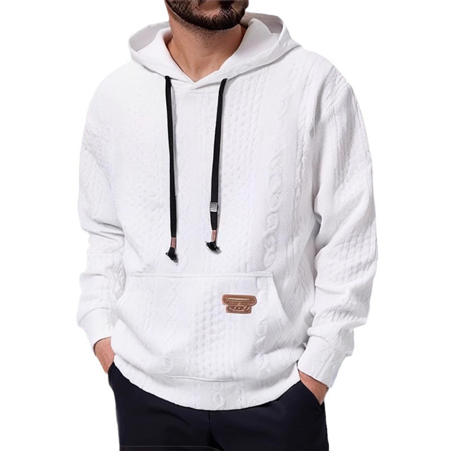Long-Sleeved Loose Warm Hoodie 2
