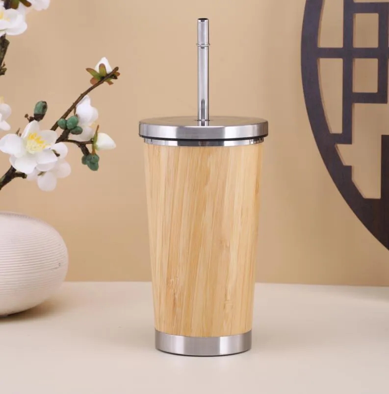 Bamboo Steel thermos Cup 2