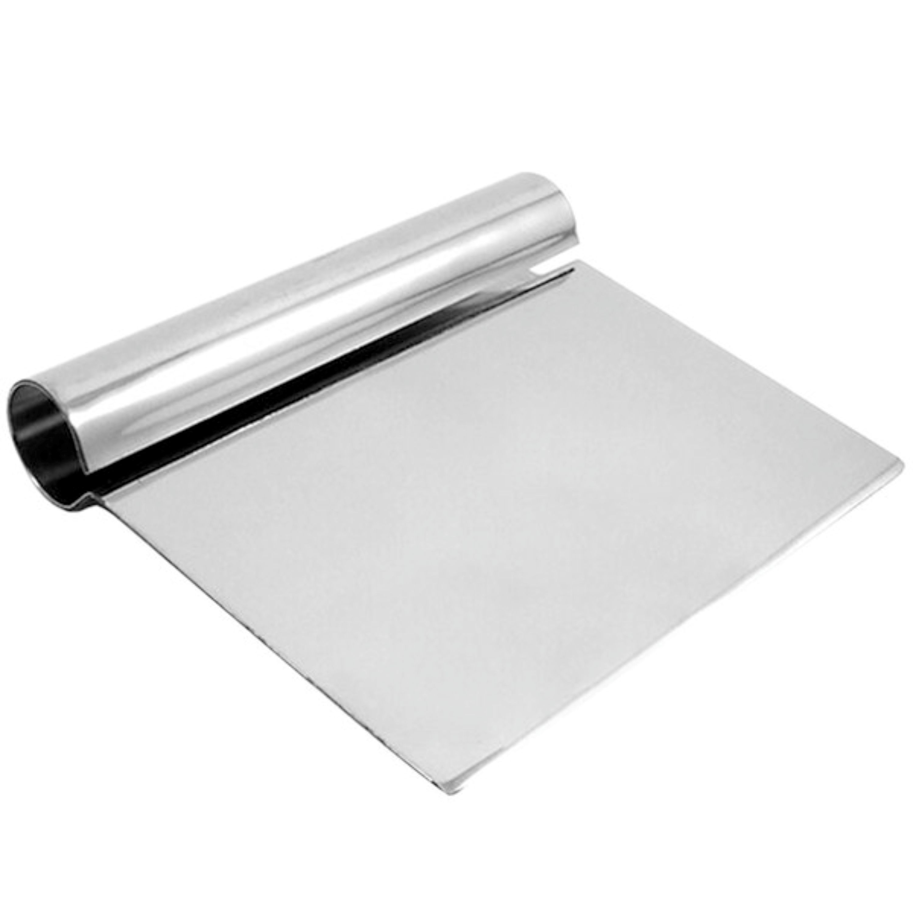 5 1/4" x 4 1/2" Stainless Steel Dough Cutter / Bench Scraper 1