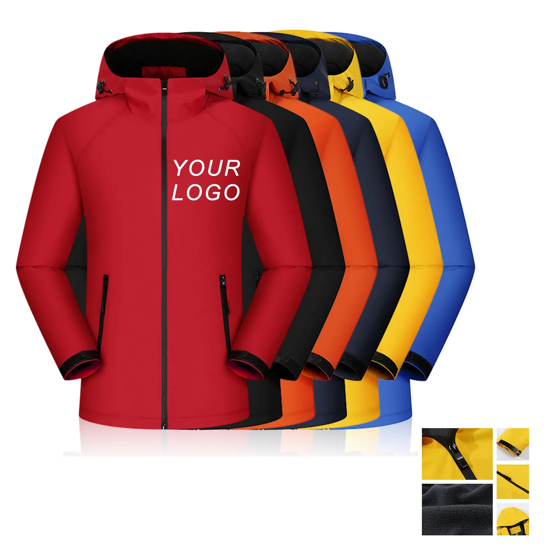 Customizable Windproof Winter Coat Windbreaker 2