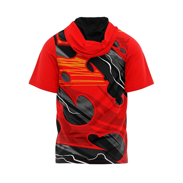 Sublimation UPF DriFit Short Sleeve Hooded T-Shirt - Men, 4