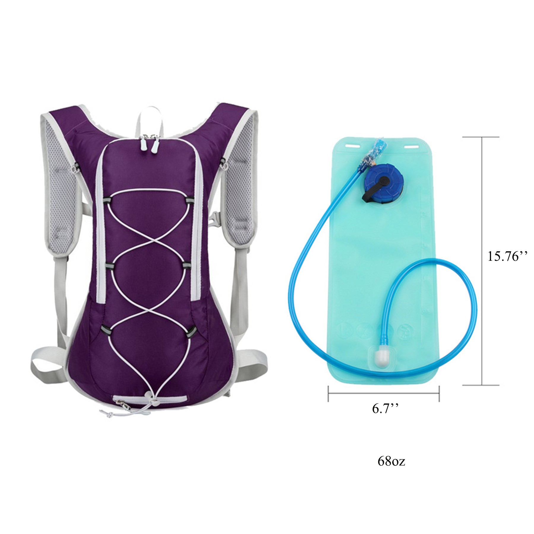 Hydration Backpack With 2L Water Bladder 4