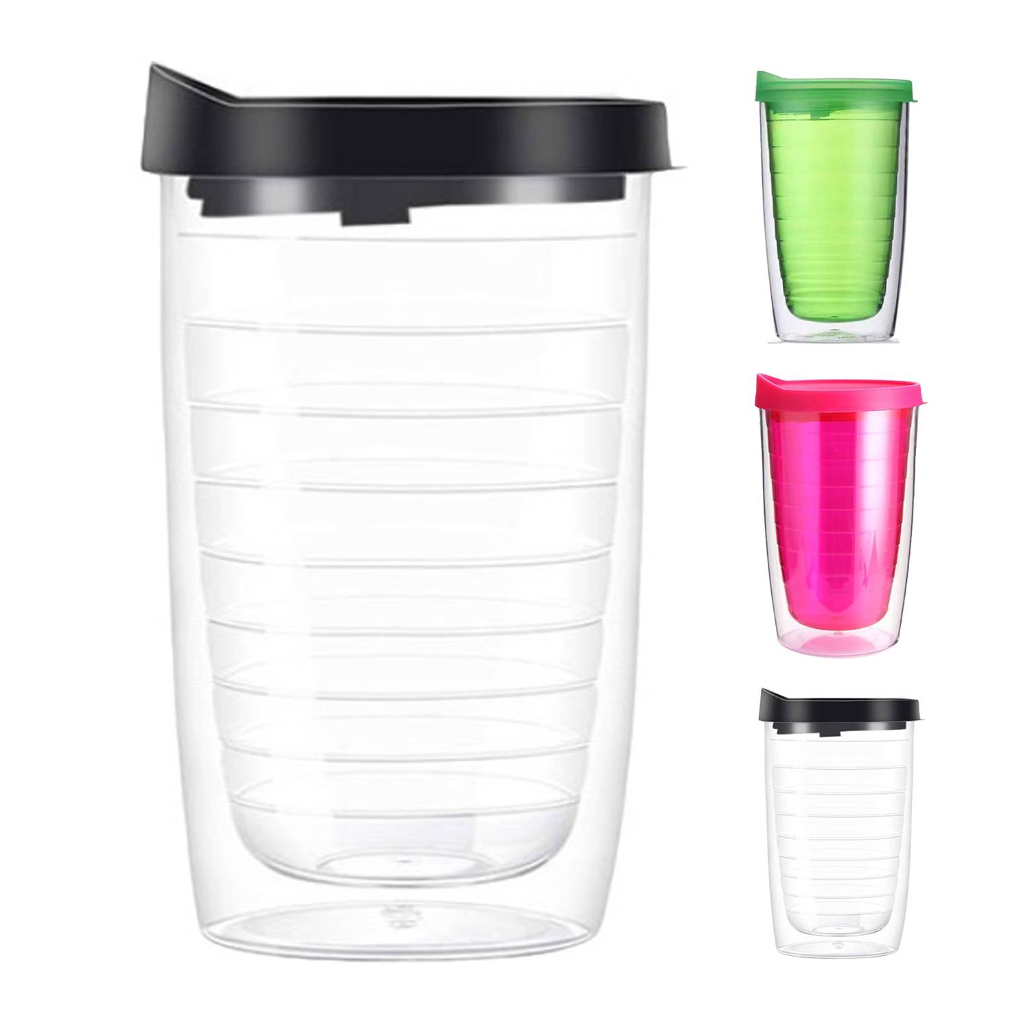 16oz Double-Wall Plastic Tumbler 12