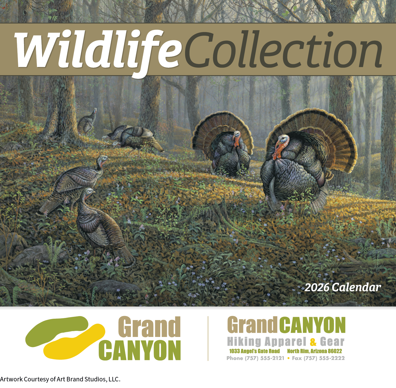 HotLine® Products Wildlife Collection Appointment Calendar - Stapled 32
