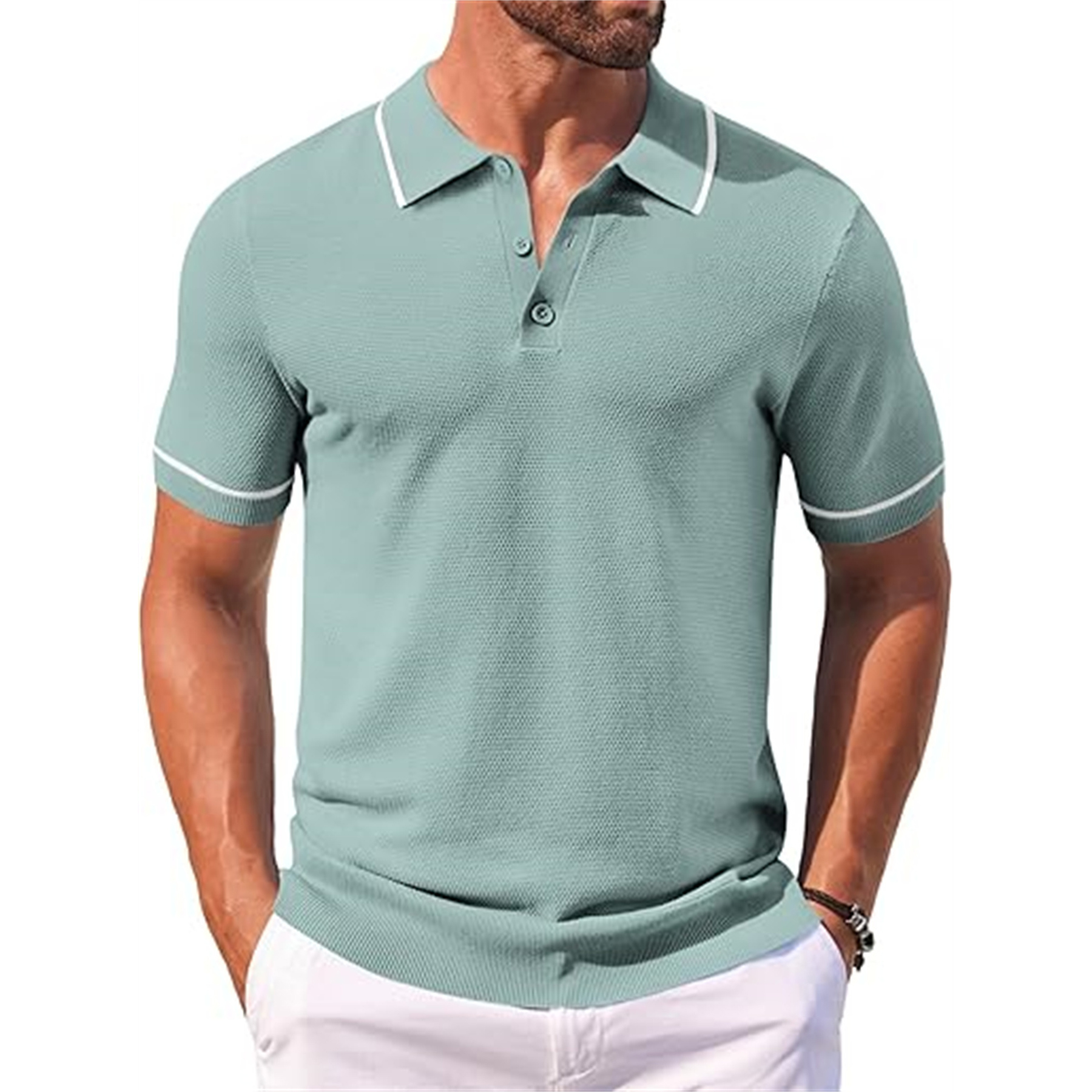Men's Knit Golf Polo Shirt 3