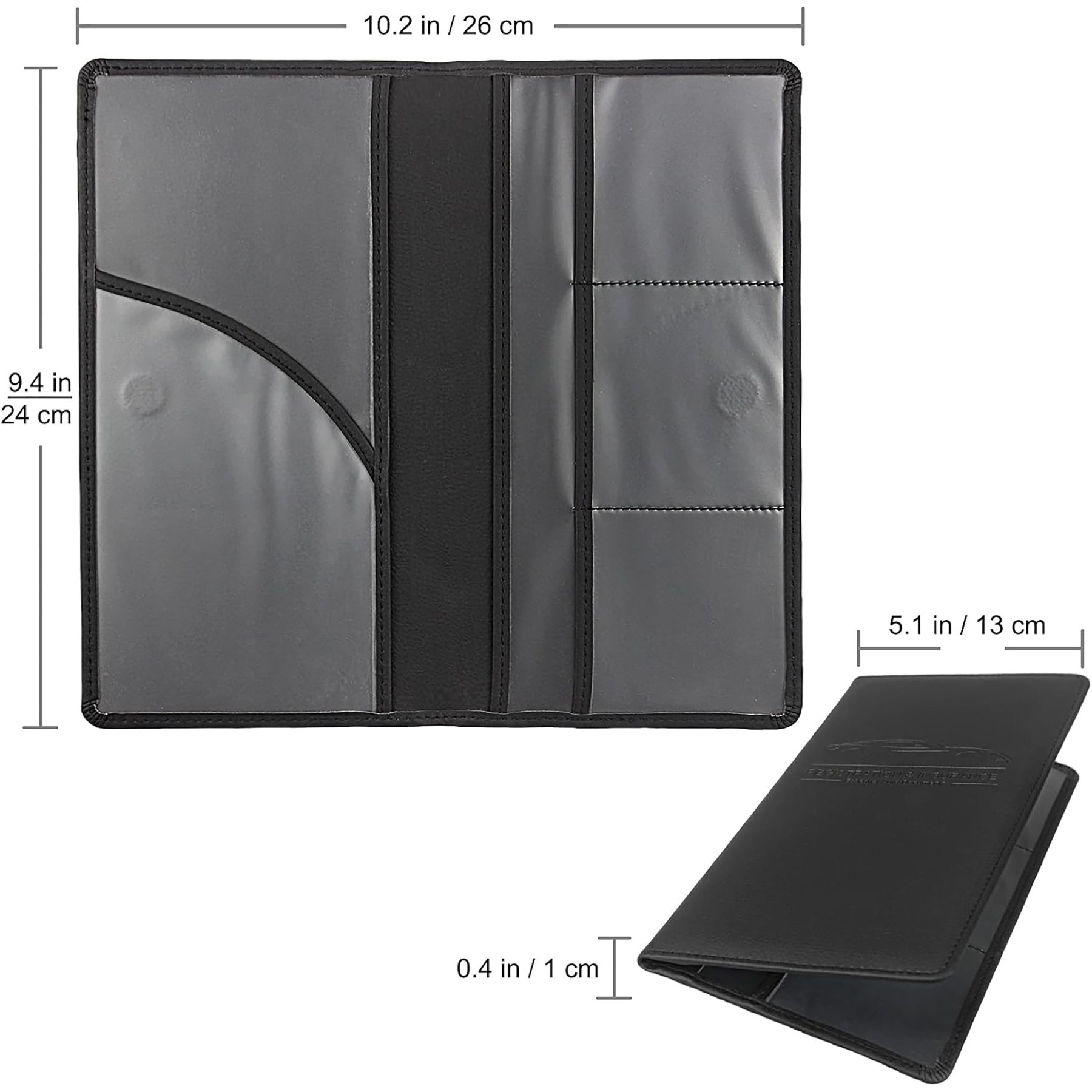 Magnetic Car Travel Leather Document Case 6