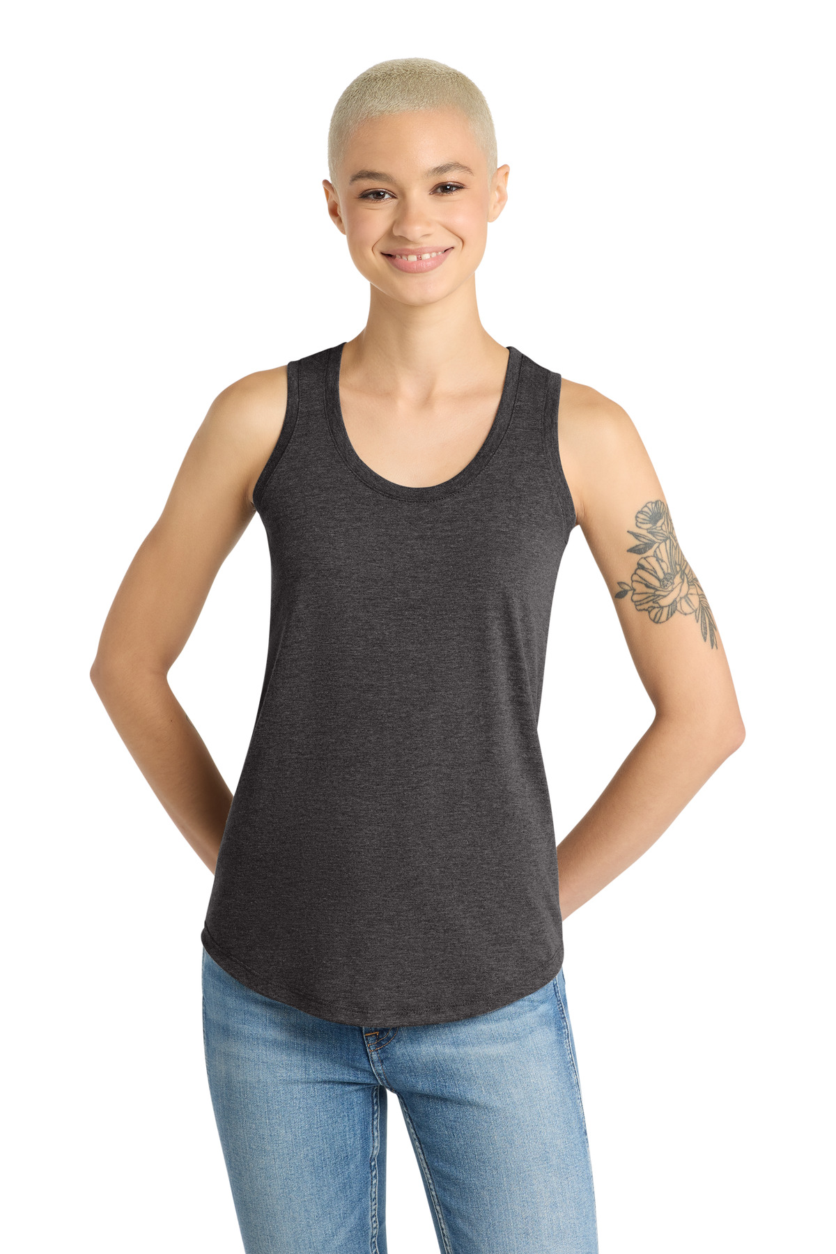 District Women's Perfect Tri Racerback Tank. DM138L 72