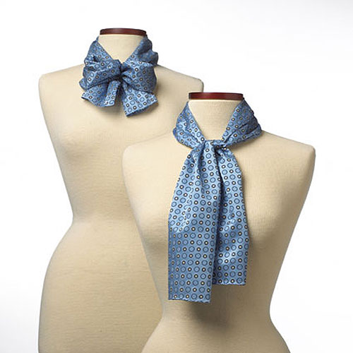 Light Blue Ellison Bay Wet Dyed Polyester Scarf - 8"x45" 2