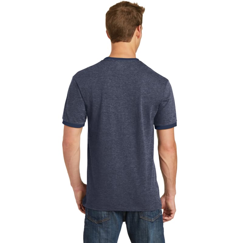 Port & Company Core Cotton Ringer Tee. 7