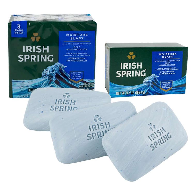 Irish Spring Moisture Blast Soap - 3.7 oz - 3 Pack 1