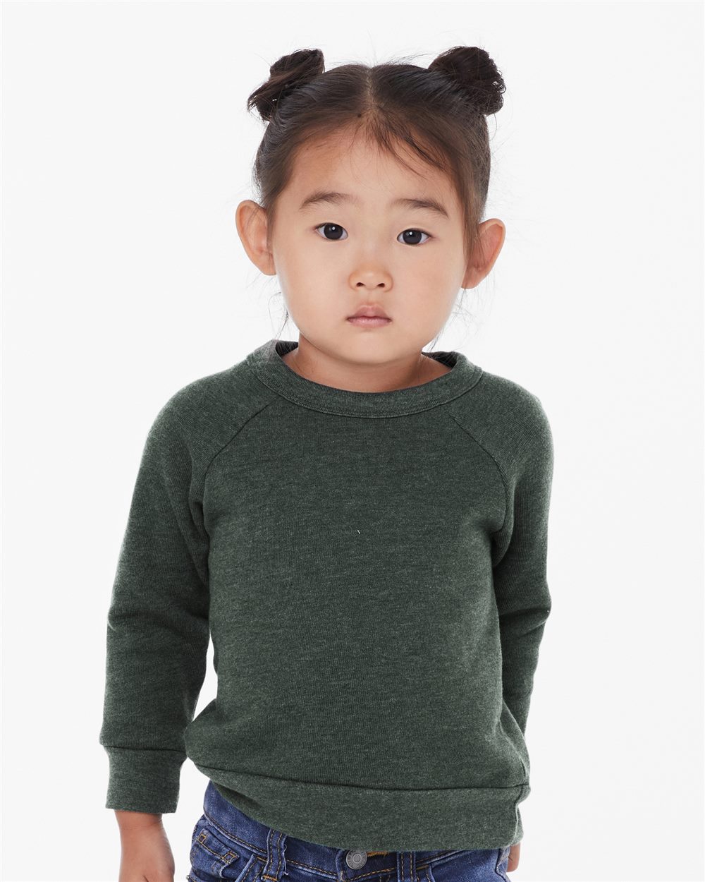 Toddler Sponge Fleece Raglan Crewneck Sweatshirt - 3901T 3