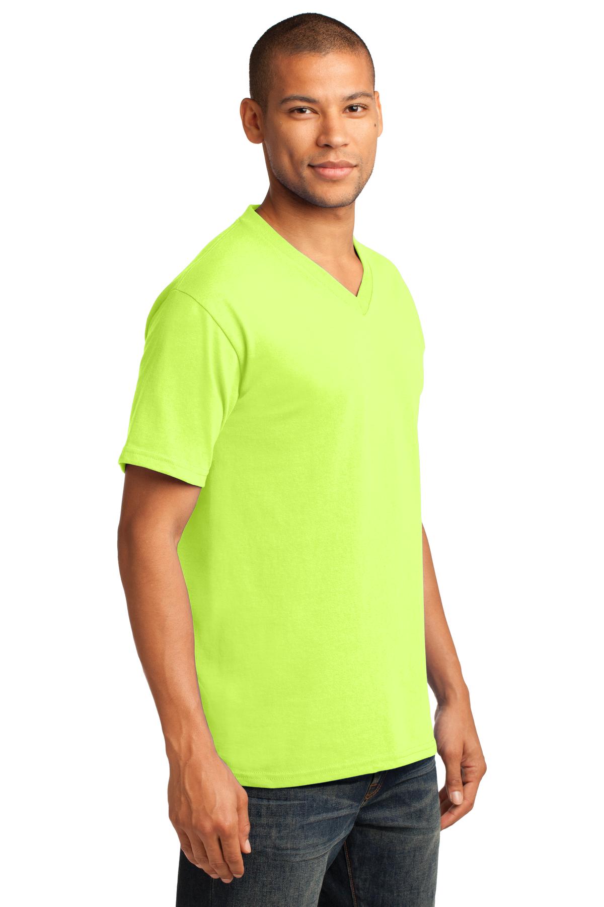 Port & Co Core Cotton V-Neck Tee. PC54V 10