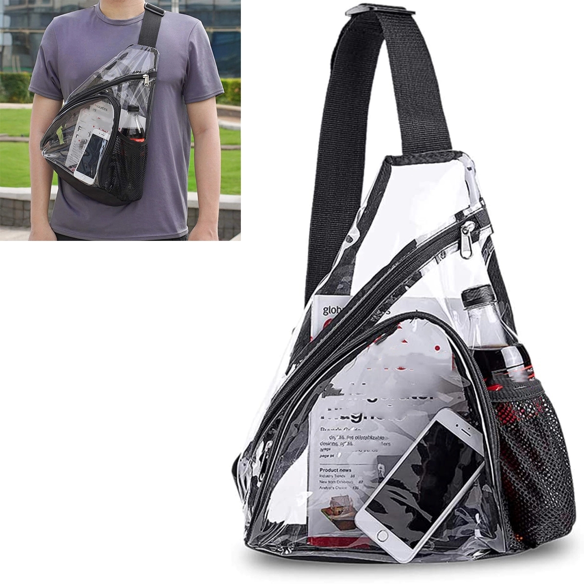 Clear Pvc Sling Bag 2