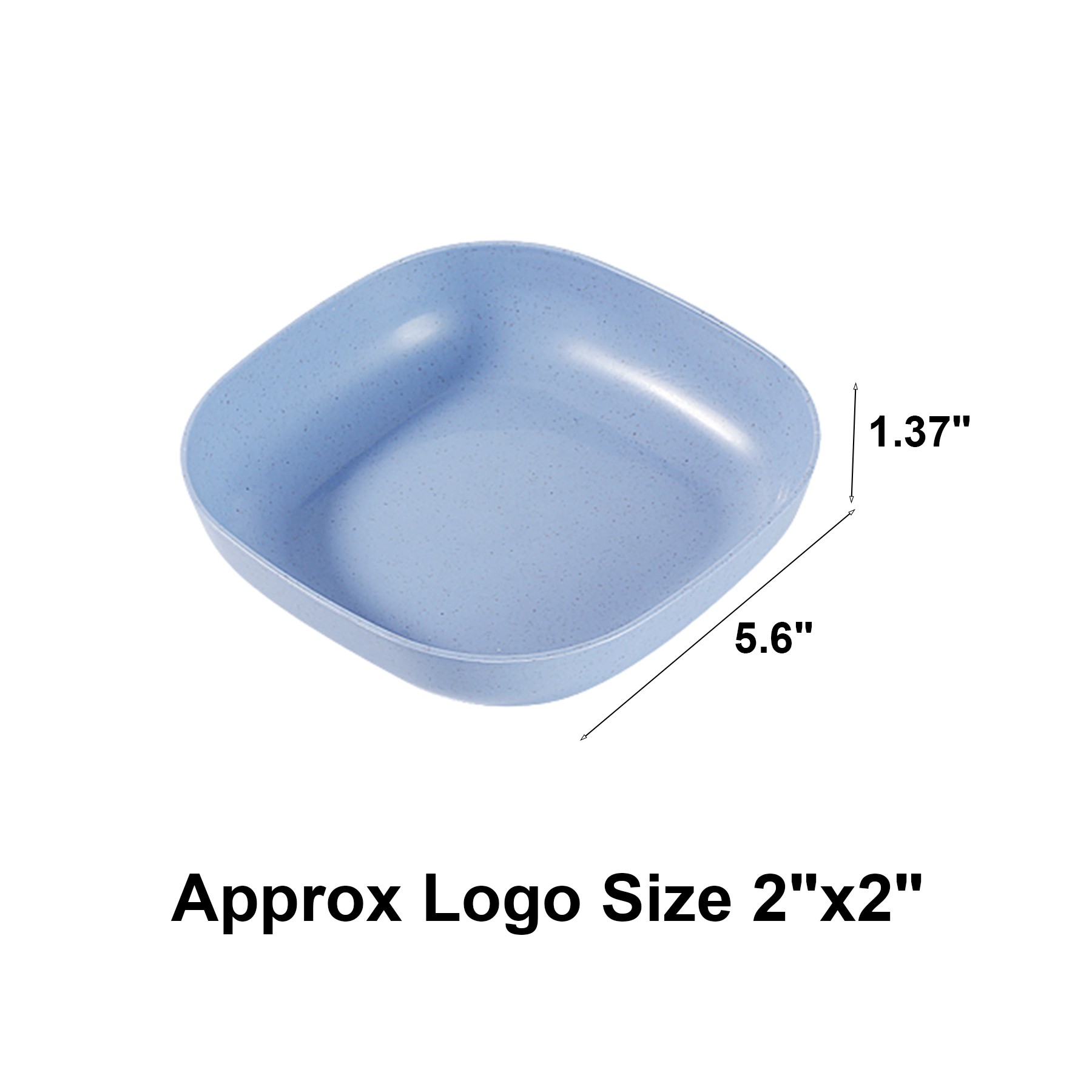 Square Unbreakable Straw Plates 2