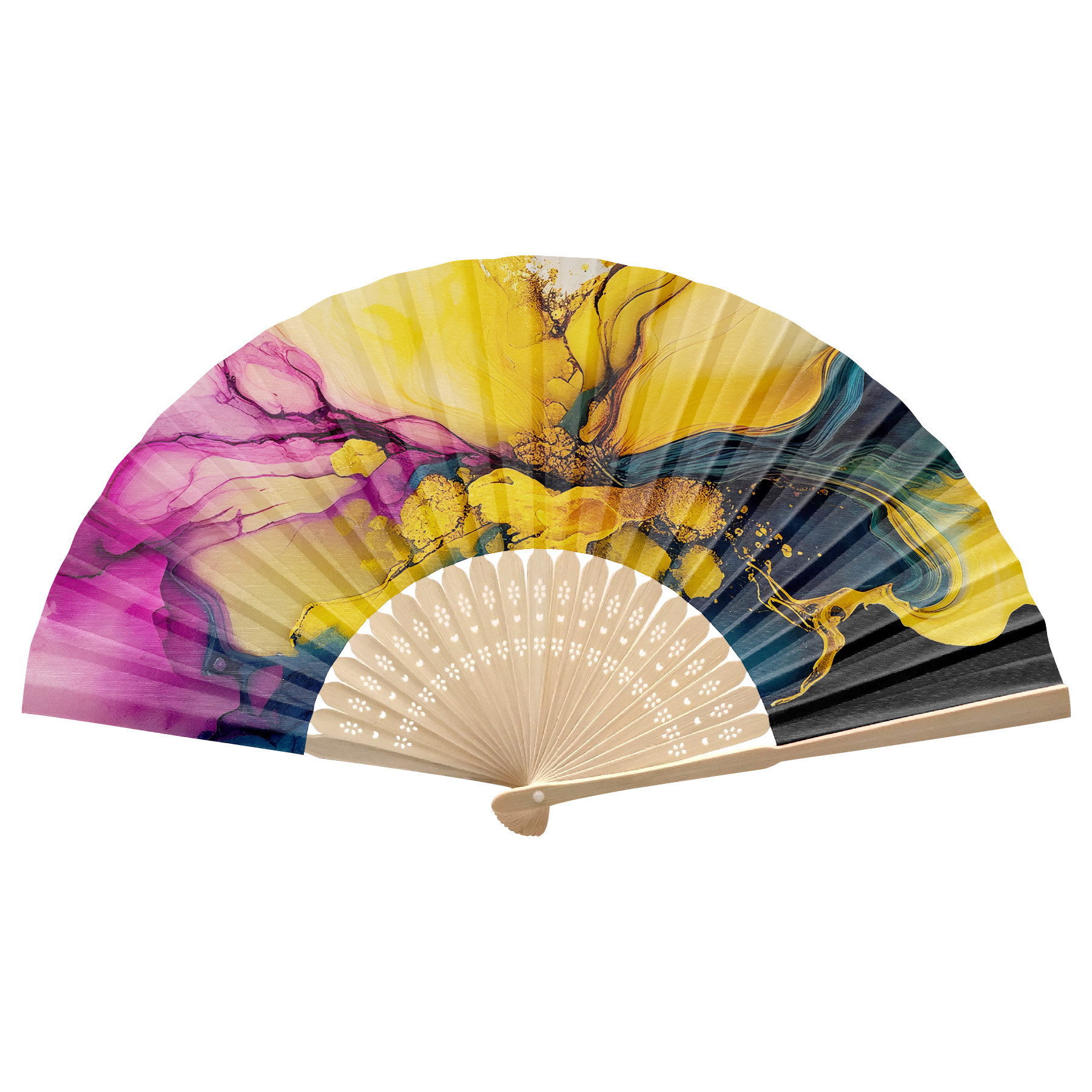 Foldable Bamboo Fan 2