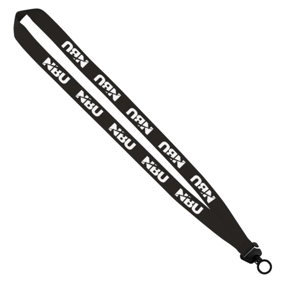 Evolution34 - 3/4" Polyester Welded Lanyard with Trapezoid and Plastic O-Ring 1