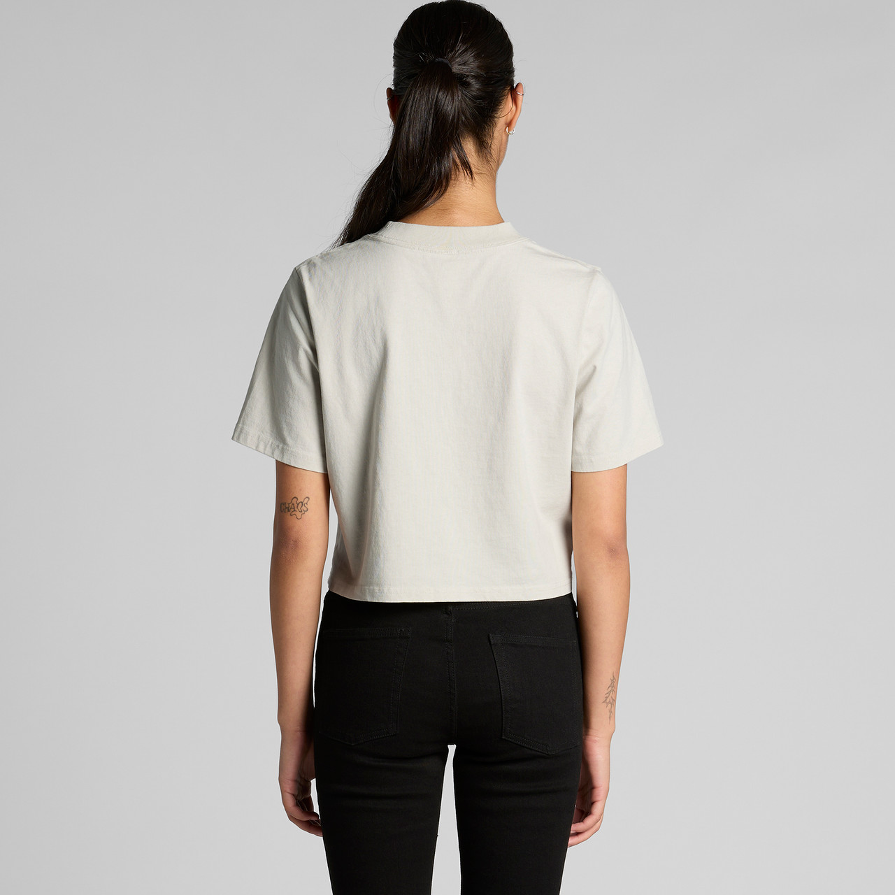 Wo's Heavy Faded Crop Tee | 4089 11