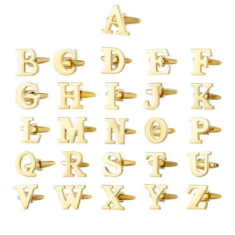 Alphabet Letters Cuff Links 2