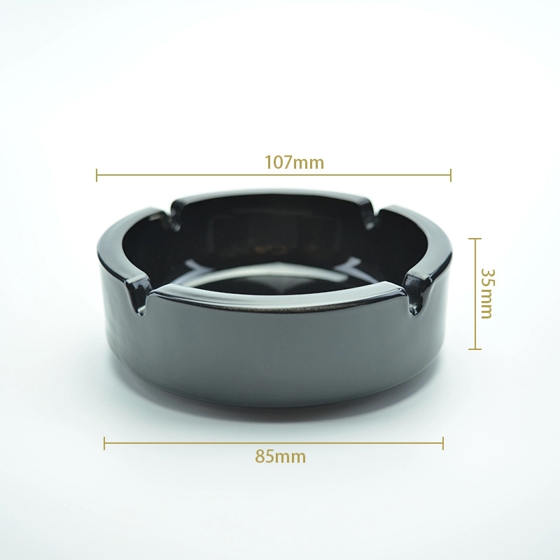 Custom Black Glass Ashtrays for Cigarettes 5