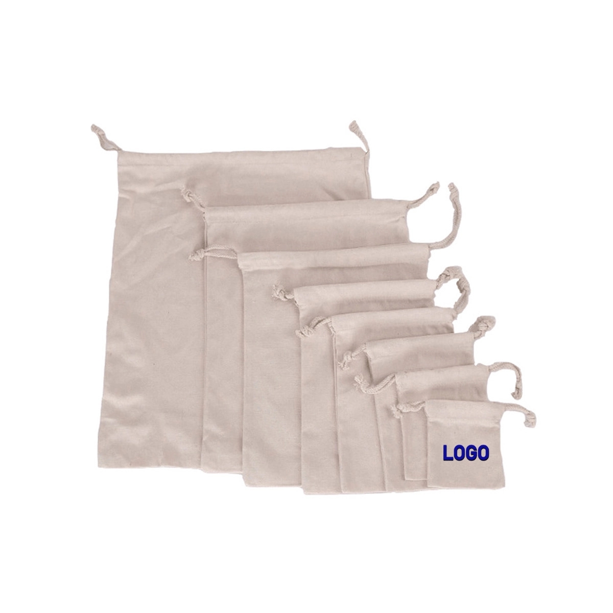 Drawstring Canvas Pouch Bag 2