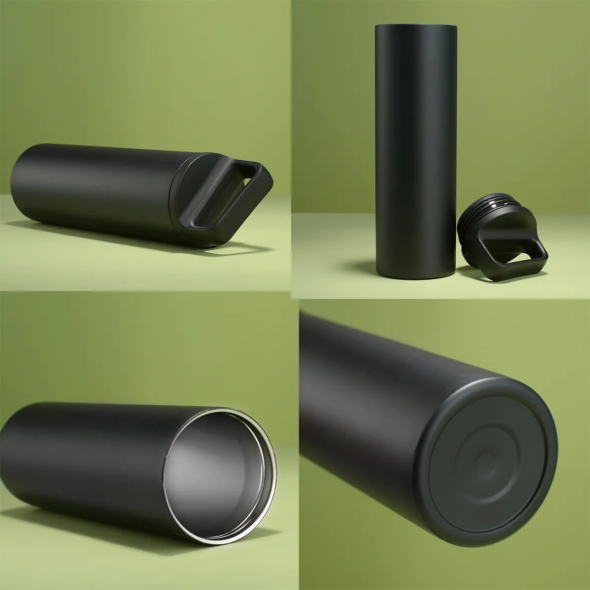 600ml Casual Thermos Cup With Portable Straight 2