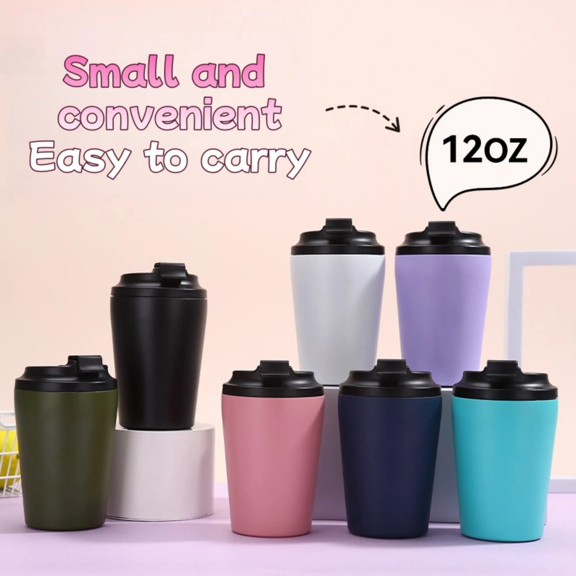 12 oz Ceramic Lined Stainless Steel Coffee Mug 12