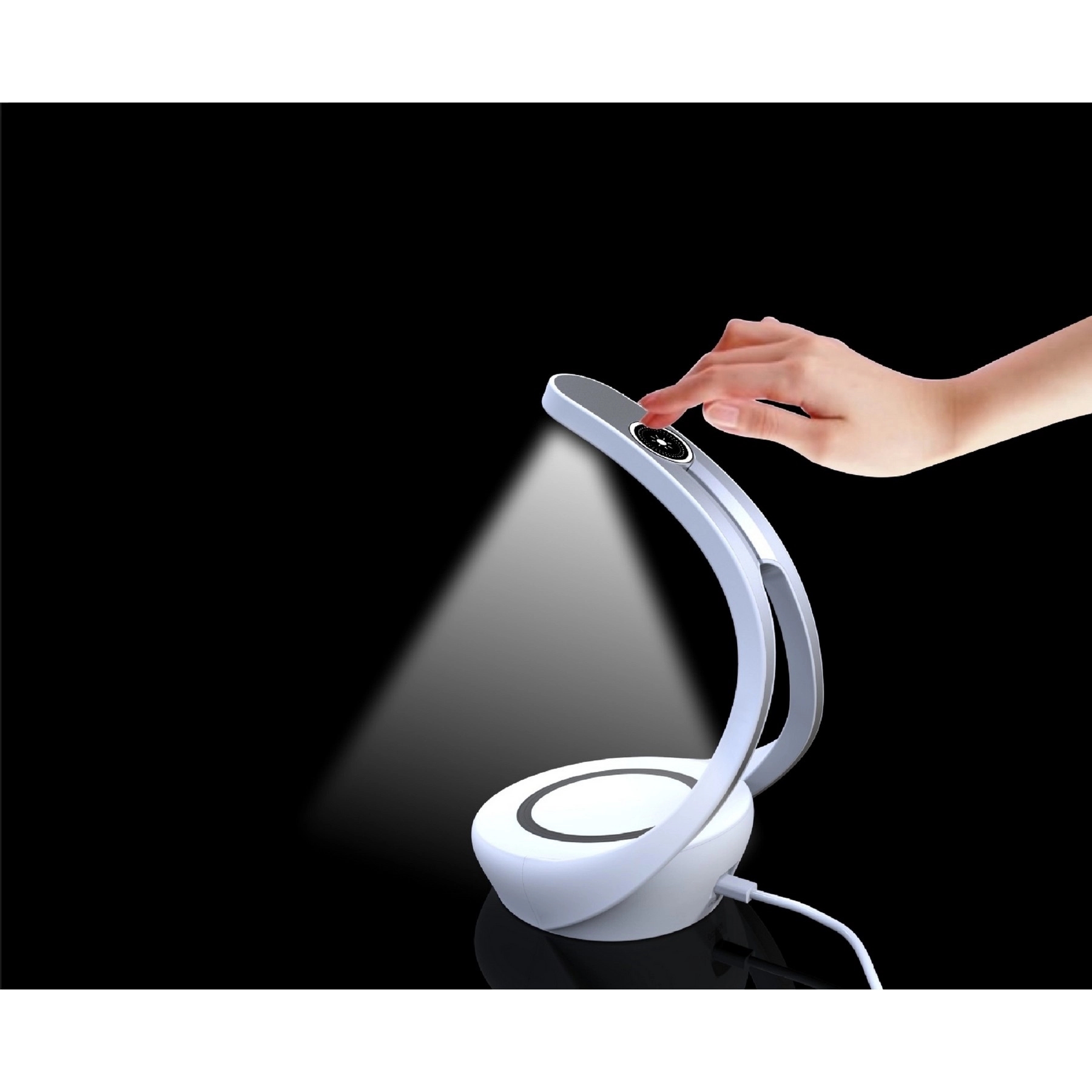 Fast Qi Wireless Charger Stand LED Desk Lamp 8